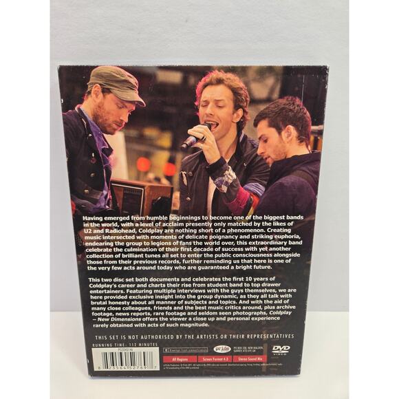 RARE OOP COLDPLAY NEW DIMENSIONS DELUXE 2 DISC DOCUMENTARY FILM DVD 2011 - Picture 2 of 3